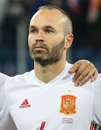 Andrés Iniesta portrait